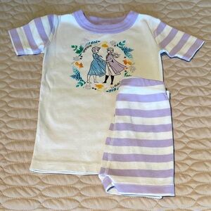 Hanna Andersson Frozen Short Johns Pajamas 100/4